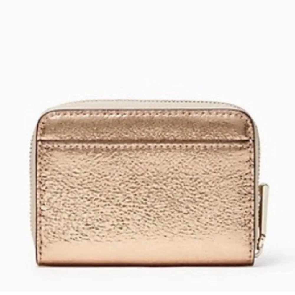 Kate Spade Small Zip Around Card Case Wallet Other Wrapping Party Clittering